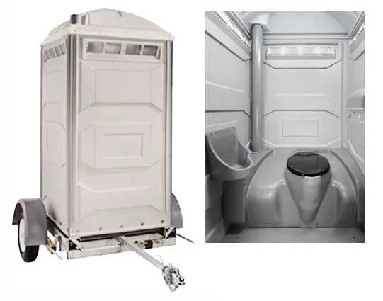 Wheeled Restroom Exterior/Interior