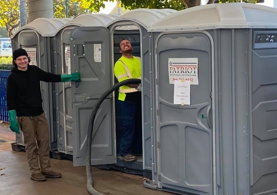 Servicing and Pumping a Porta Potty