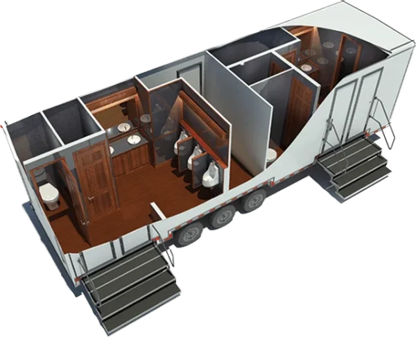 28 FT Black Tie Restroom Trailer