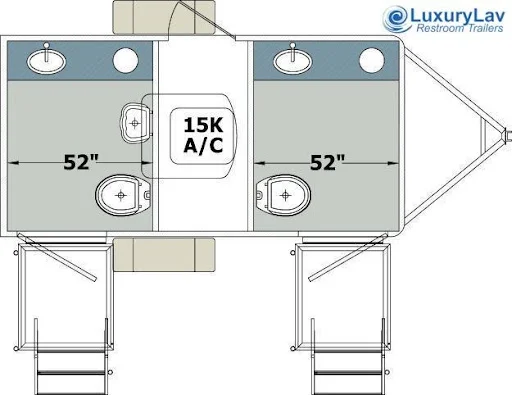 2-Stall Forest River Restroom Trailer (Kansas City only)
