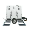 2-Stall JAG Porta Lisa restroom trailer rental.