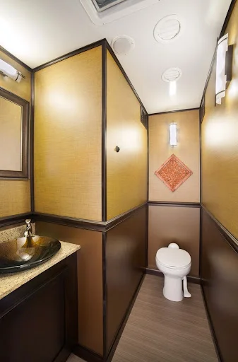 3-Stall Black Tie Restroom Trailer