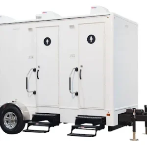 3-Stall Black Tie Restroom Trailer