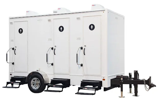 3-Stall Black Tie Restroom Trailer