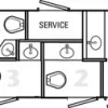 4-Stall JAG Porta Lisa Restroom Trailer