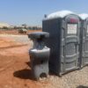 Two standard porta potty rentals and a hand washing station rental.
