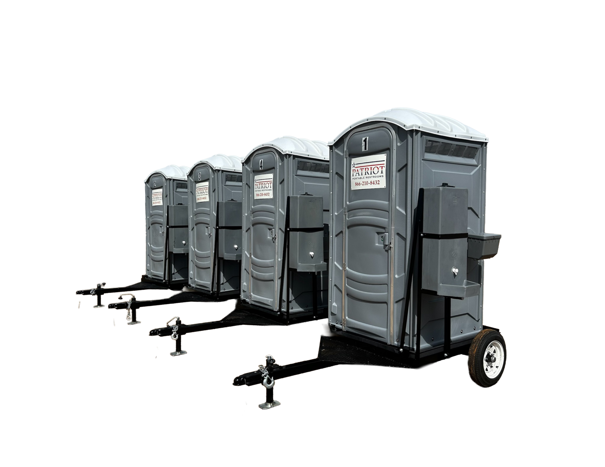 Towable Porta Potty Rental Product Photo.
