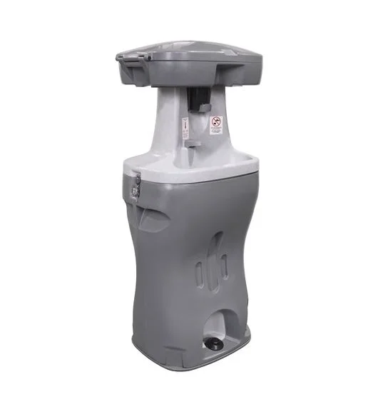 Portable hand wash sink station, three-quarter view