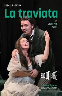 La Traviata opera poster, San Diego Opera
