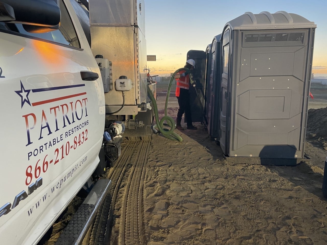 Construction porta potty rentals.