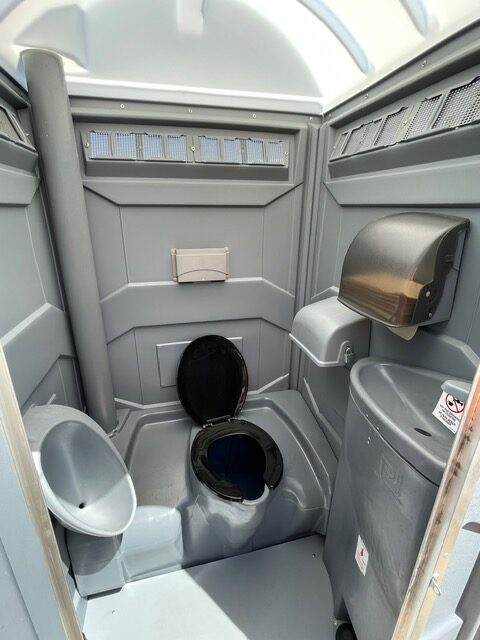 Deluxe Sink Porta Potty Rental Interior.