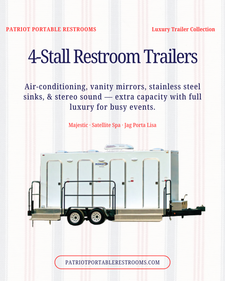 4-Stall Luxury Restroom Trailer