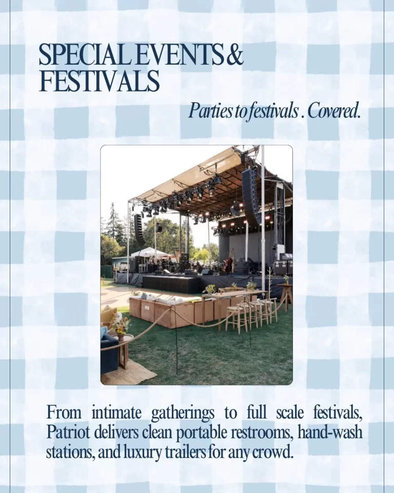 Special Events & Festivals Portable Restrooms