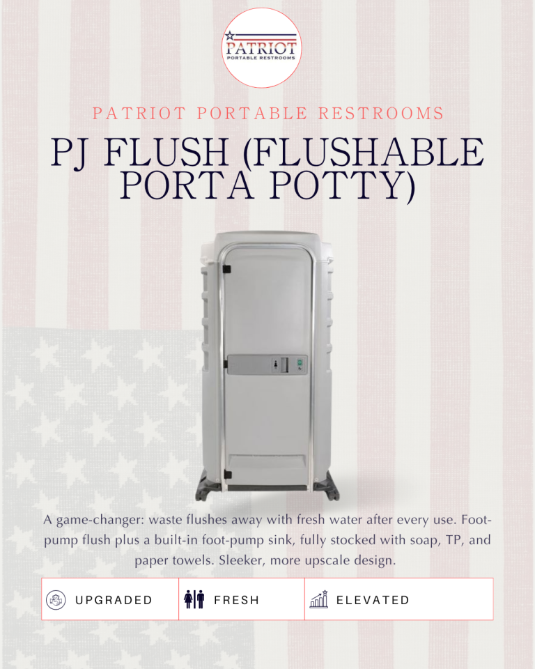 Flushable Porta Potty Rental