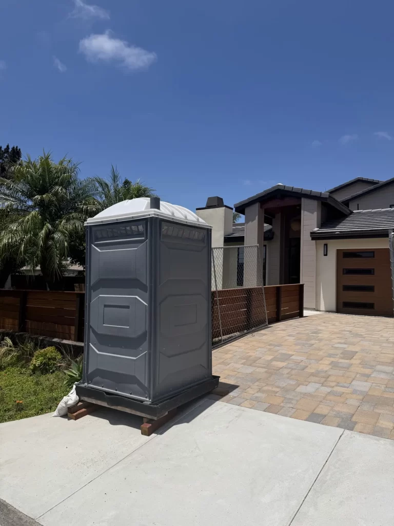 Patriot Portable Restrooms unit on-site