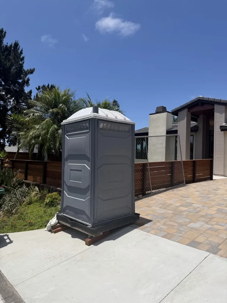Patriot Portable Restrooms unit on-site