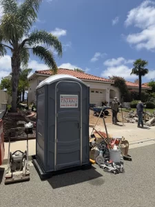 Patriot Portable Restrooms unit on-site