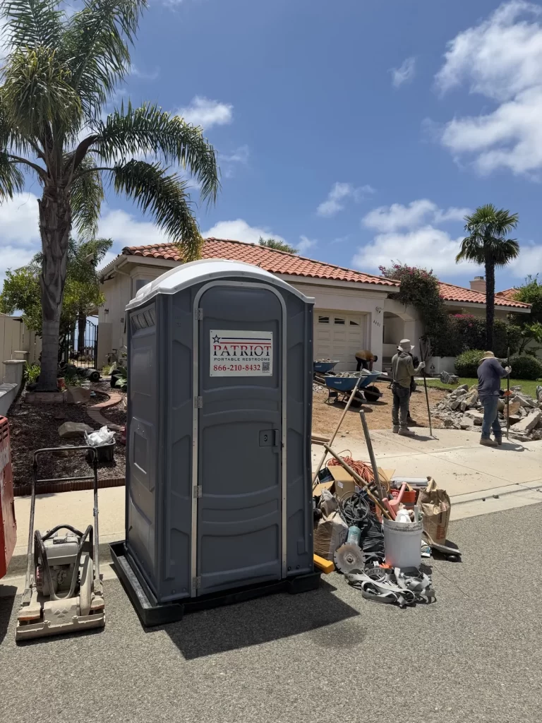 Patriot Portable Restrooms unit on-site