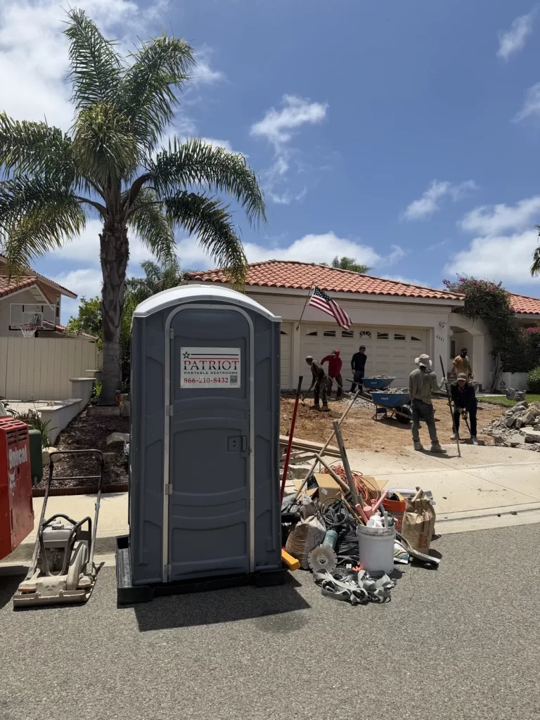 Patriot Portable Restrooms unit on-site