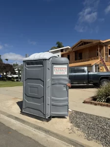 Patriot Portable Restrooms unit on-site