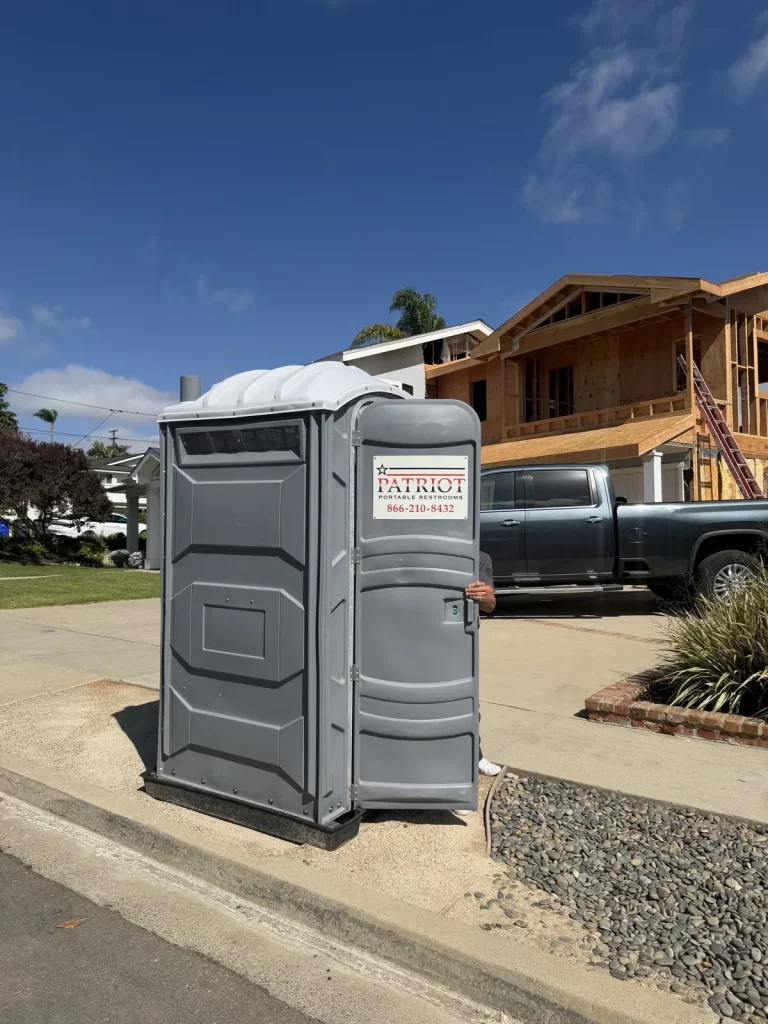 Patriot Portable Restrooms unit on-site
