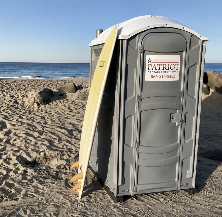 Patriot Portable Restrooms unit on-site