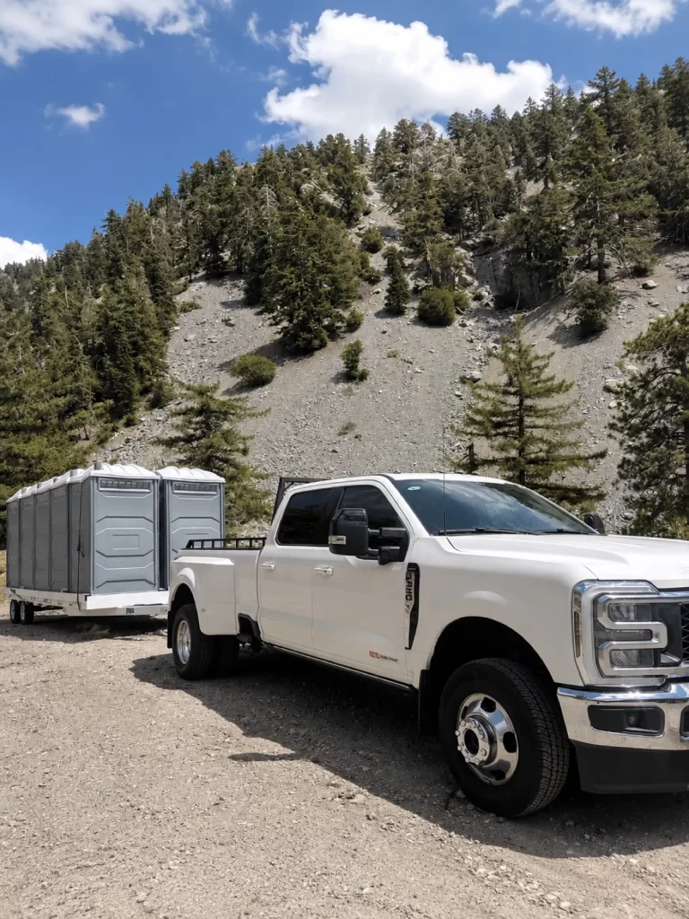 Patriot Portable Restrooms unit on-site
