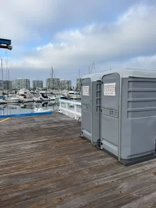 Patriot Portable Restrooms unit on-site