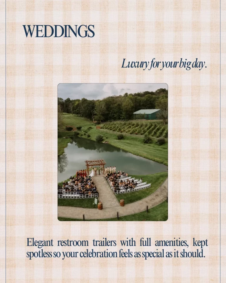 Wedding Restroom Trailer Rentals